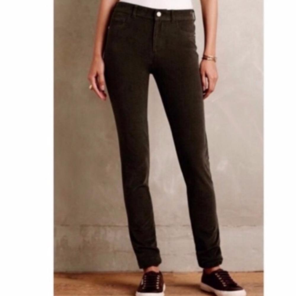 Pilcro Anthropologie Serif Skinny Brown Corduroy